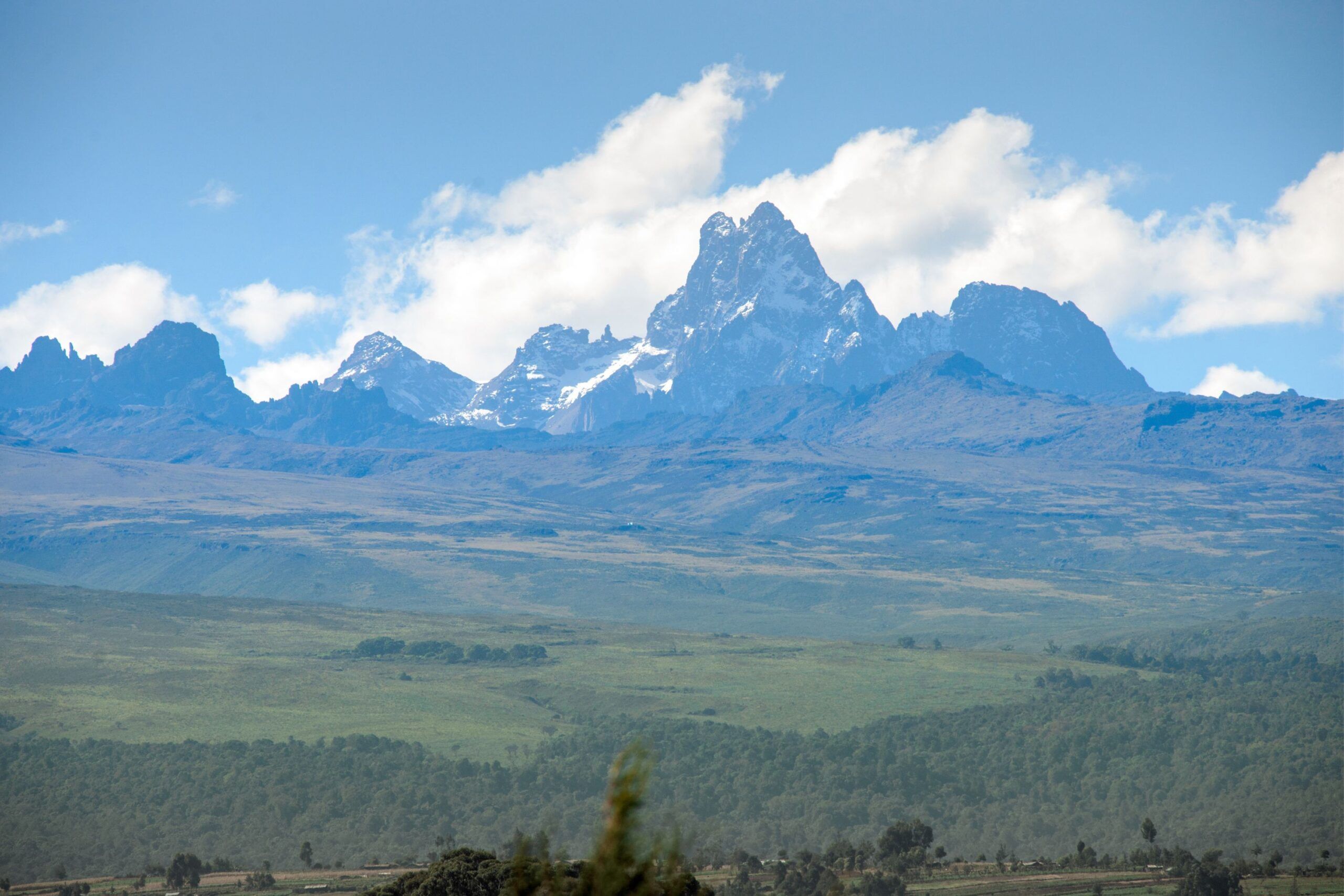 Uitzicht op Mount Kenya