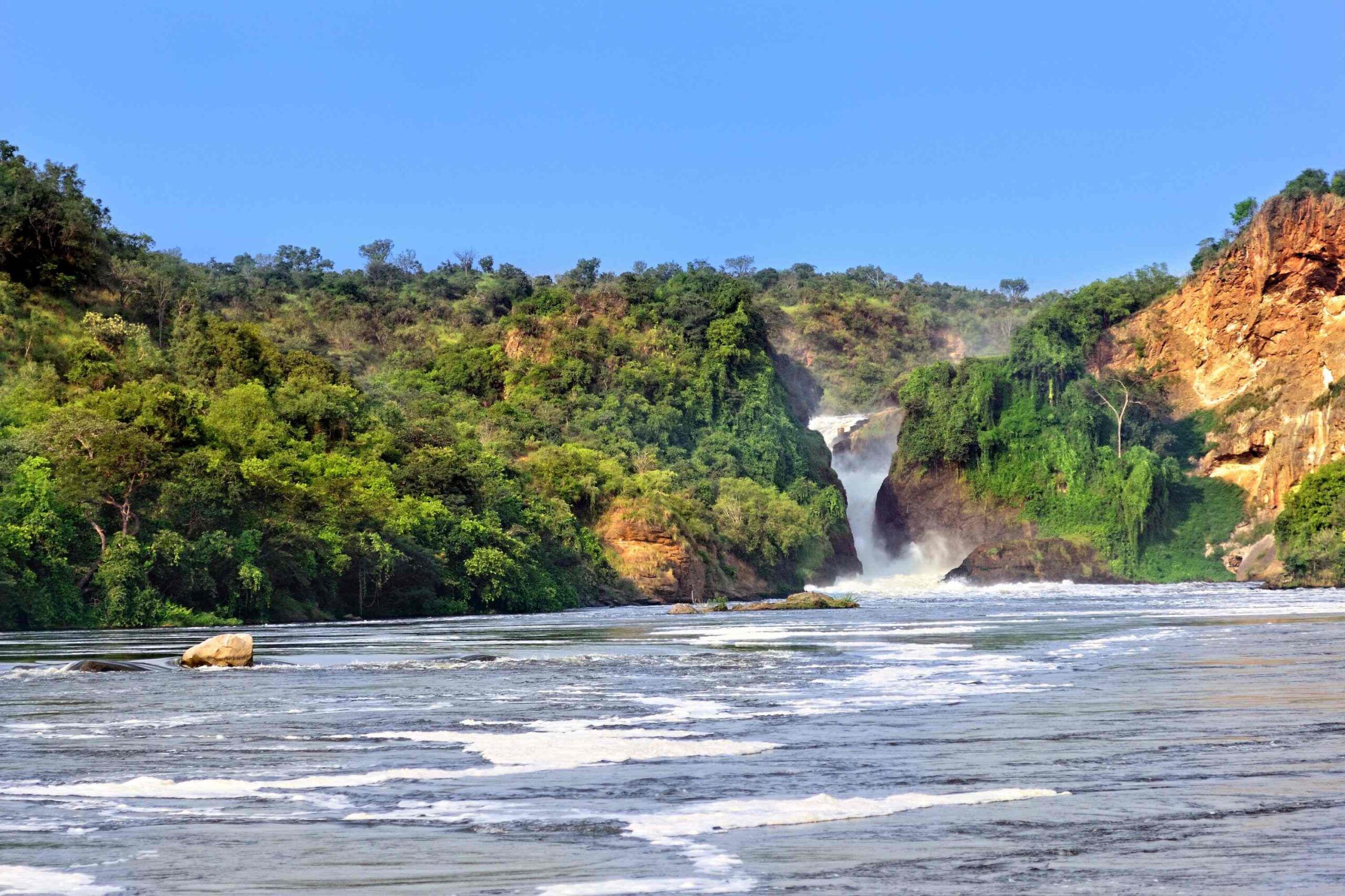 Bootsafari naar de Murchison Waterfalls