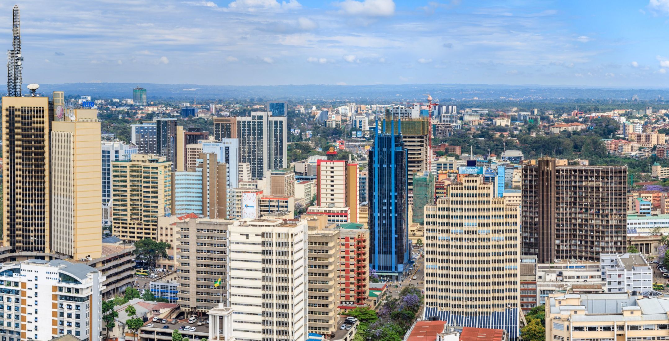 Aankomst op Jomo Kenyatta International Airport in Nairobi