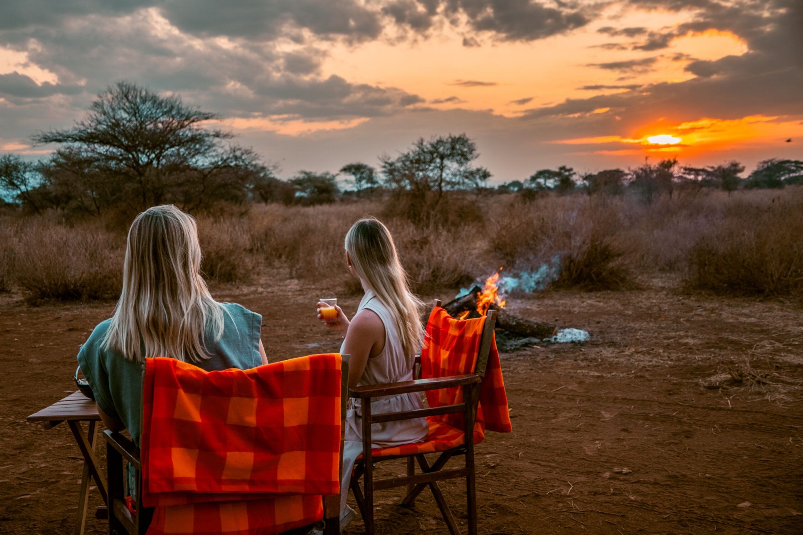Sundowner bij Tulia Amboseli