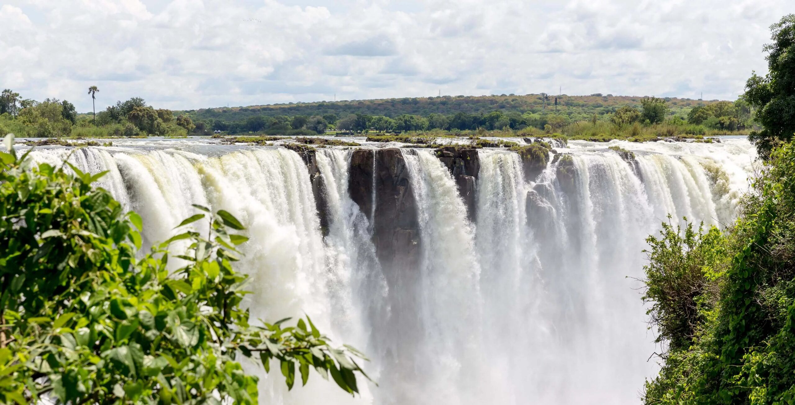 Aankomst op Victoria Falls International Airport in Zimbabwe