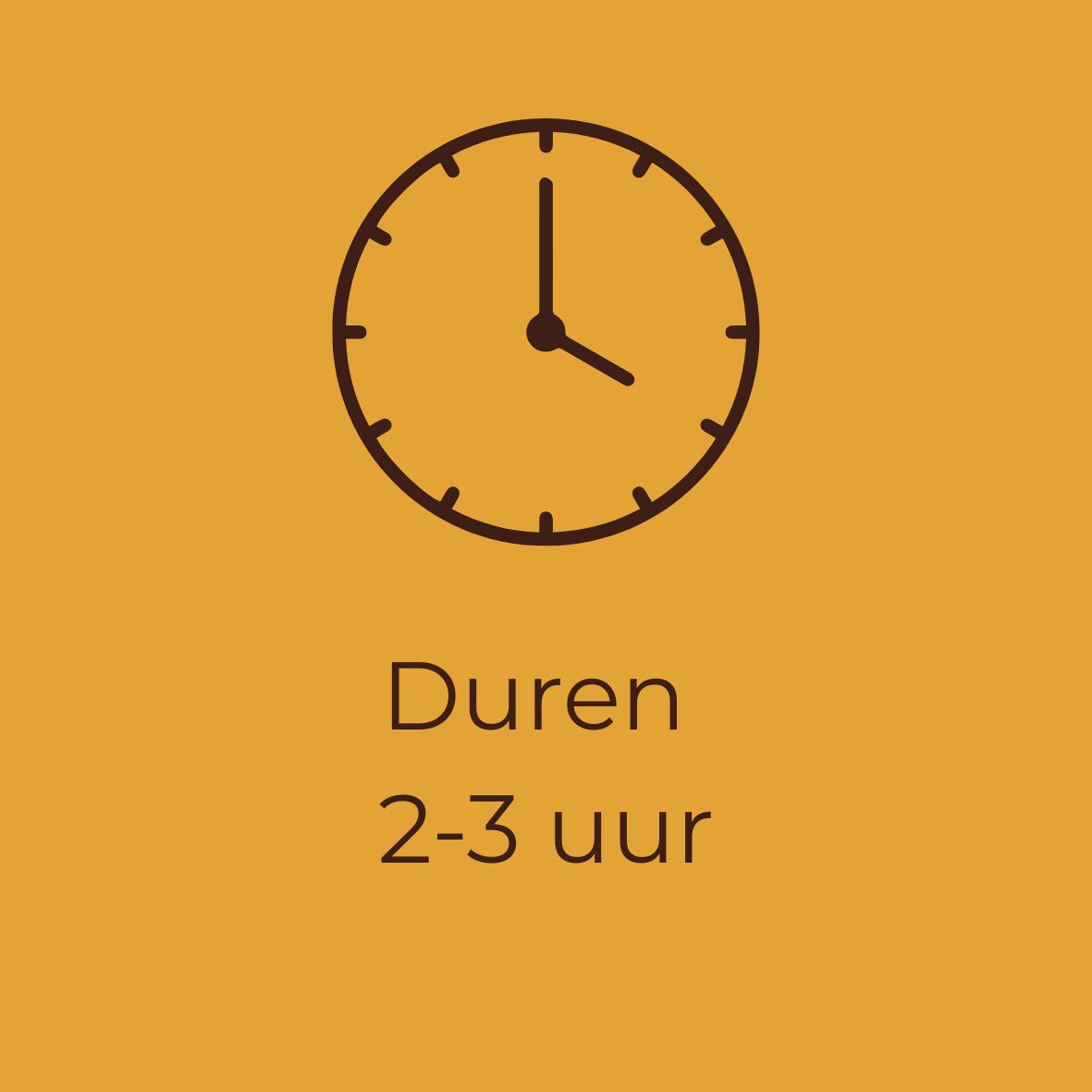 Last two to three hours